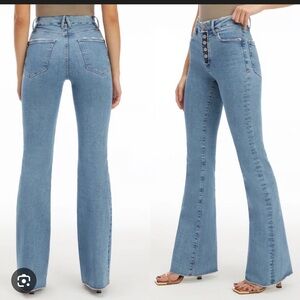 Good American Good Legs Flare Indigo 670 size 8/29